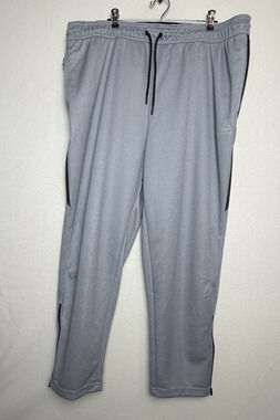 Reebok Men's Gray Drawstring Waistband Pants Size 3XL Interlock Sports Pants